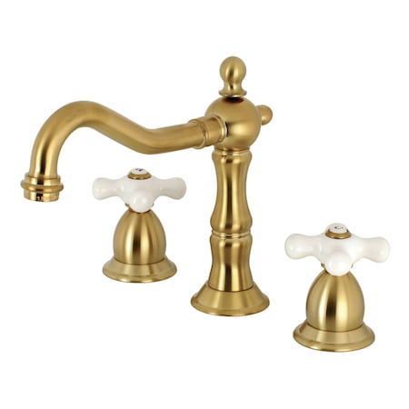 KS1977PX 8 Widespread Bathroom Faucet, Brushed Brass